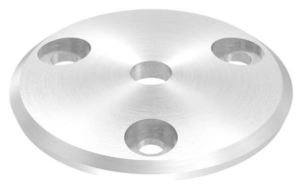 Anchor plate | Ø 68 x 5 mm | curved | with centering hole: Ø 10 mm | V2A