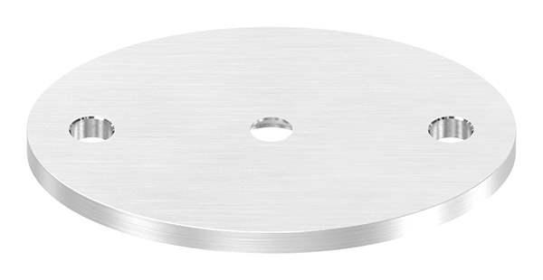 Anchor plate | dimensions: 75 x 55 x 4 mm | with centering hole: Ø 10 mm | V2A