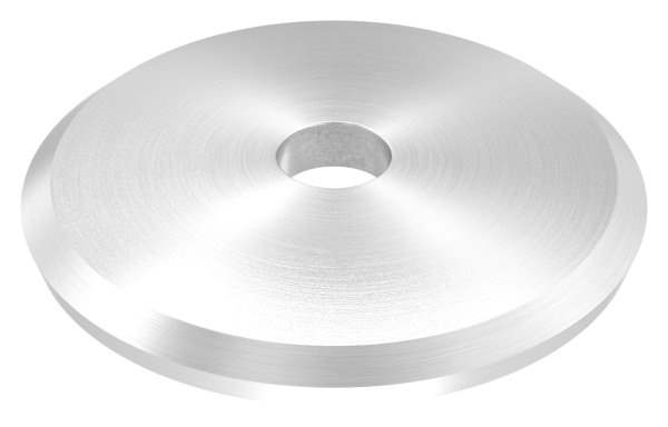 Anchor plate | Ø 58 x 5 mm | curved | with centering hole: Ø 10 mm | V2A