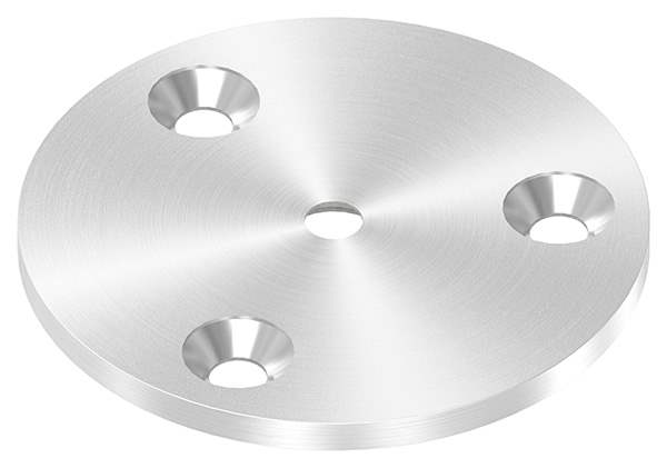 Anchor plate | Ø 70 x 4 mm | with centering hole: Ø 6.5 mm | V2A