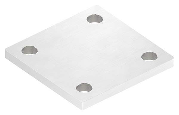 Anchor plate | dimensions: 100 x 100 x 8 mm | with 4 holes á Ø 13 mm | V2A