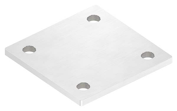 Anchor plate | dimensions: 100 x 100 x 6 mm | with 4 holes á Ø 11 mm | V2A