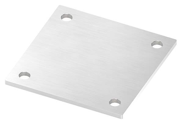 Anchor plate | dimensions: 150 x 150 x 6 mm | with 4 holes á Ø 14 mm | V2A