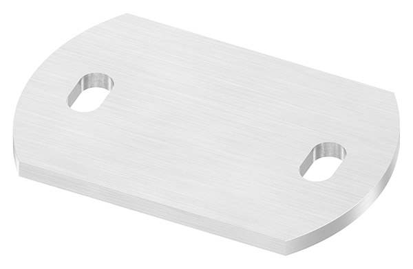 Anchor plate | dimensions: 120 x 80 x 6 mm | with slotted hole | V2A