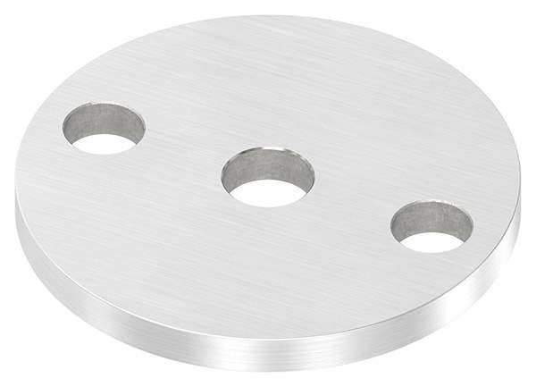 Anchor plate | Ø 70 x 6 mm | with centering hole: Ø 12.5 mm | V2A