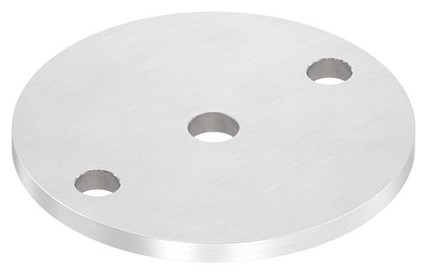 Anchor plate | Ø 100 x 6 mm | with centering hole: Ø 12.5 mm | V2A