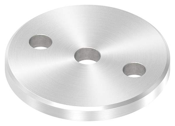 Anchor plate | Ø 80 x 8 mm | with centering hole: Ø 12.5 mm | V2A