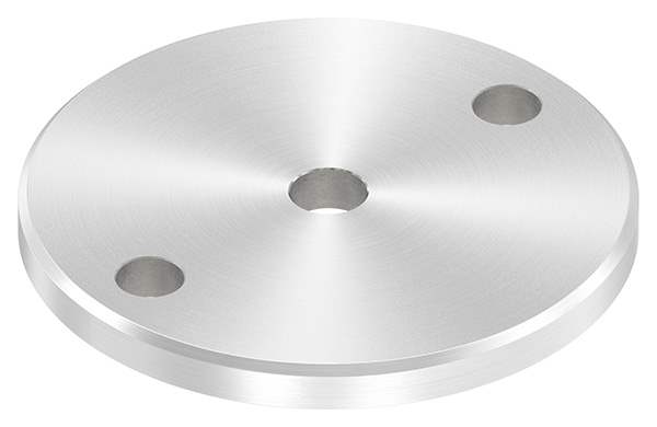 Anchor plate | Ø 100 x 8 mm | with centering hole: Ø 12.5 mm | V2A