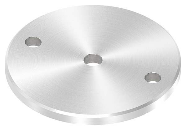 Anchor plate | Ø 120 x 8 mm | with centering hole: Ø 12.5 mm | V2A