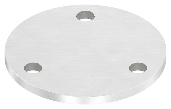 Anchor plate | Ø 100 x 6 mm | with 3 holes á Ø 11 mm | V4A