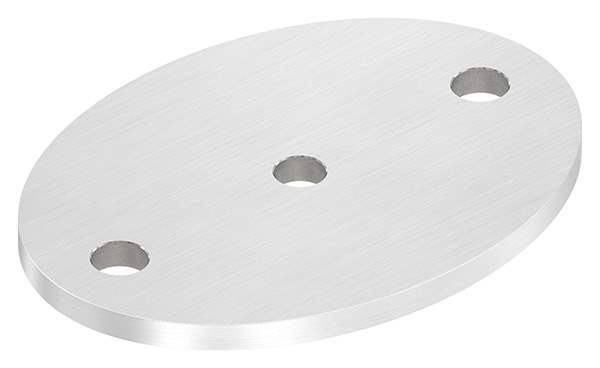 Anchor plate | dimensions: 120 x 88 x 6 mm | with centering hole: Ø 10 mm | V2A