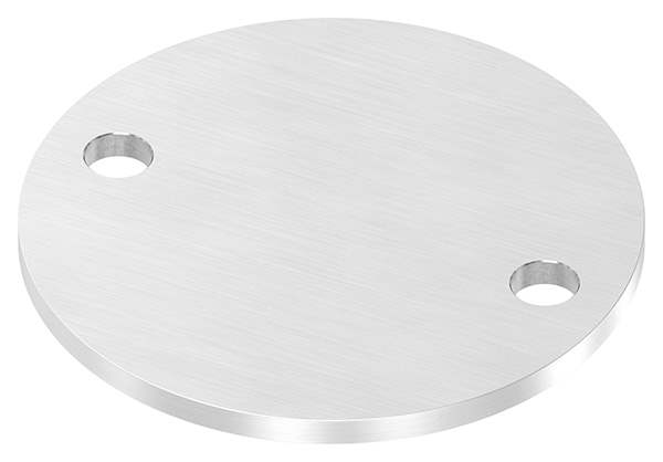 Anchor plate | Ø 120 x 6 mm | with 2 holes á Ø 13 mm | V2A