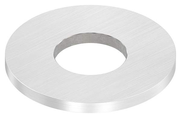 Anchor plate | dimensions: 80x6 mm | longitudinal grinding and center hole | V2A