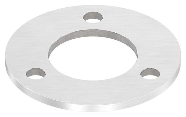 Anchor plate | dimensions: 120x6 mm | longitudinal grinding and center hole | V2A