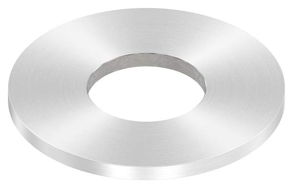 Anchor plate | Dimensions: 100x6 mm | Round ground and center hole | V2A