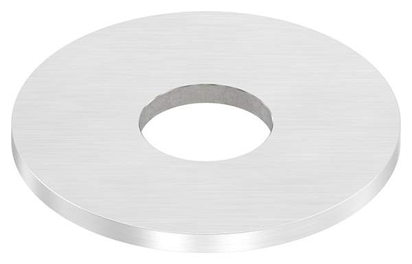 Anchor plate | Dimensions: 100x6 mm | Longitudinal ground and center hole | V2A
