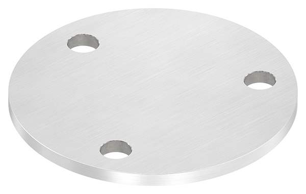 Anchor plate | dimensions: Ø 120x6 mm | with 3 holes Ø 11 mm | V2A