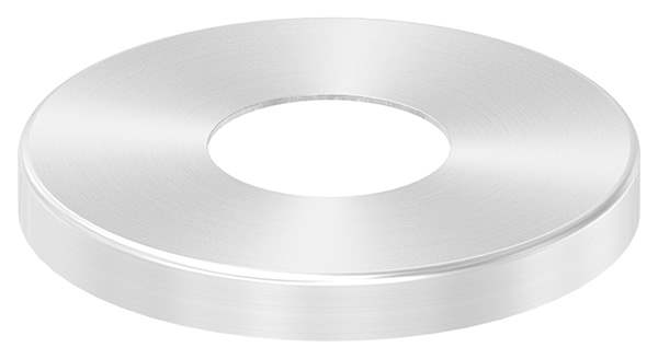 Cover rosette | dimensions: Ø 87x10 mm | for round tube: Ø 33.7 mm | V2A