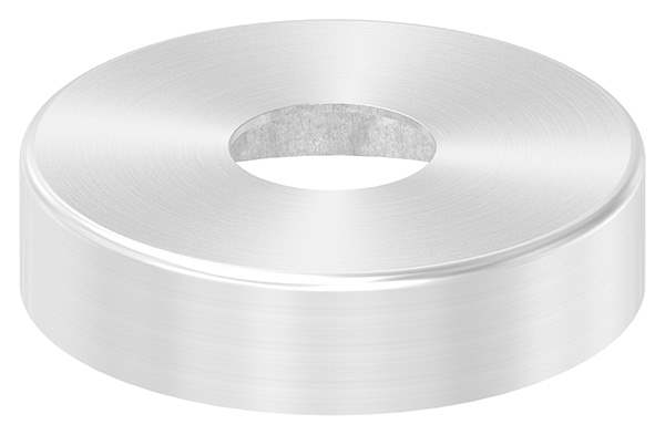 Cover rosette | dimensions: Ø 62x15 mm | for round tube: Ø 20 mm | V2A