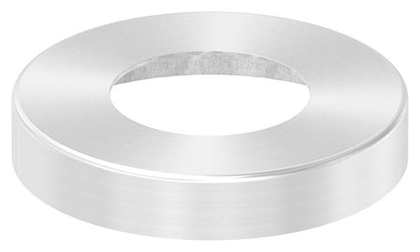Cover rosette | dimensions: Ø 85x15 mm | for round tube: Ø 42.4 mm | V2A
