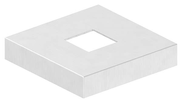 Cover rosette | dimensions: 129x129x25 mm | for square tube: 40x40 mm | V4A