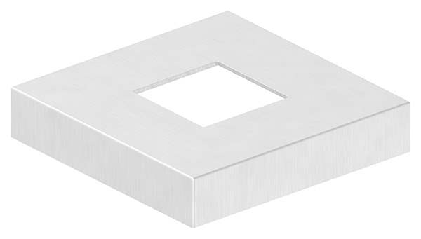 Cover rosette | dimensions: 129x129x25 mm | for square tube: 50x50 mm | V4A