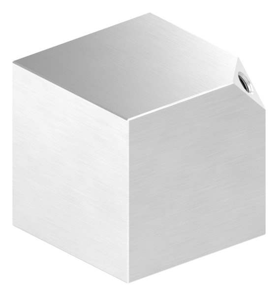 Cube 60x60x3 mm with thread M8 V2A