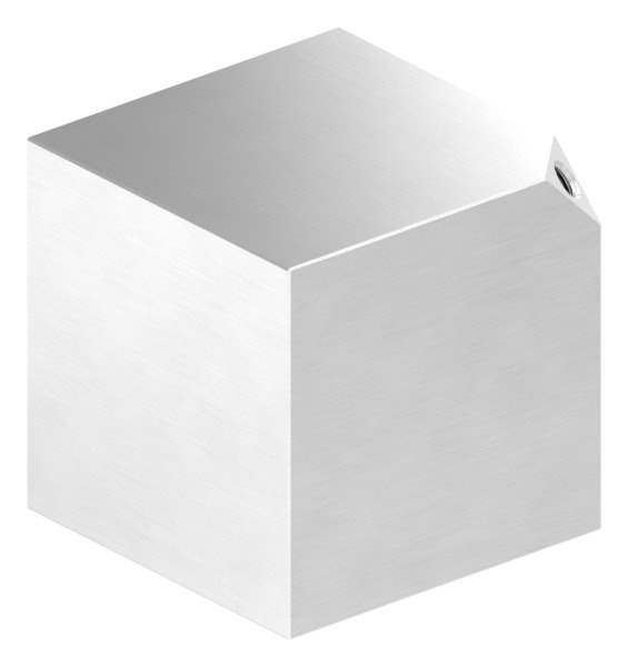 Cube 80x80 mm with thread M8 V2A