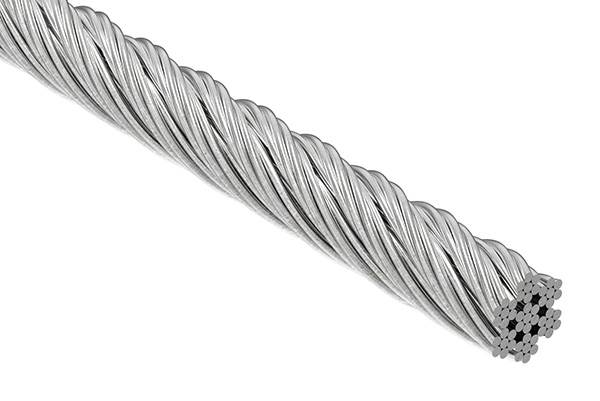 Stainless steel cable 7x7 | flexible | Ø 6 mm | price per meter | V4A
