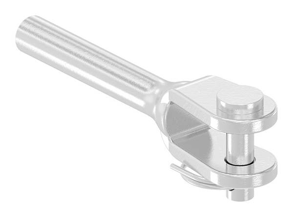Fork terminal for pressing together | for rope Ø 3 mm | V4A