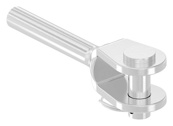 Fork terminal for pressing together | for rope Ø 6 mm | V4A