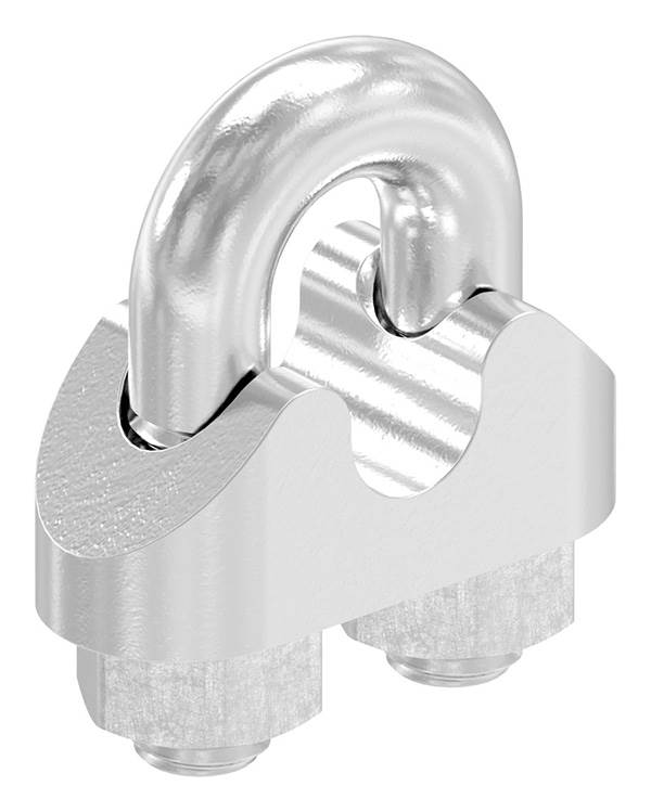 Wire rope clamp | for rope Ø: 5 mm | thread: M5 | V4A