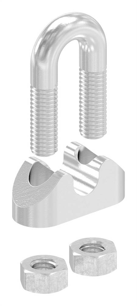 Wire rope clamp | for rope Ø: 5 mm | thread: M5 | V4A