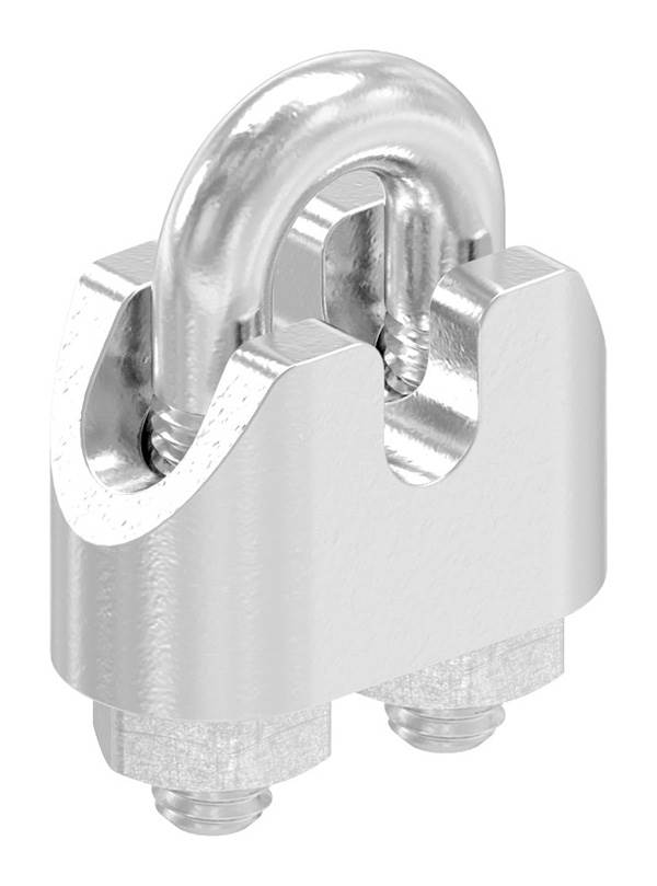 Wire rope clamp | for rope Ø: 2 mm | thread: M3 | V4A