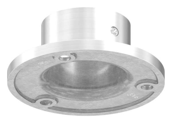 Anchor plate | dimensions: Ø 70 mm | for round tube: Ø 33.7 mm | V4A
