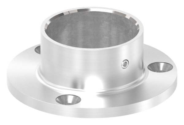 Anchor plate | dimensions: Ø 80 mm | for round tube: Ø 42.4 mm | V2A