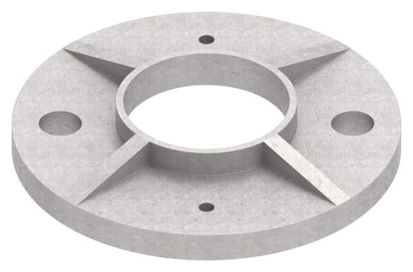 Anchor plate | dimensions: Ø 100 mm | for round tube: Ø 42.4 mm | V4A