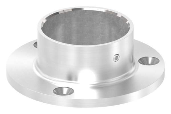 Anchor plate | dimensions: Ø 80 mm | for round tube: Ø 48.3 mm | V2A