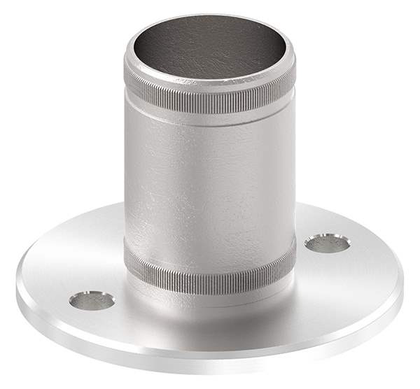 Ground anchor V2A with knurling for Ø 48,3x2,0 mm