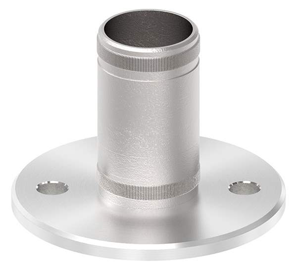 Ground anchor V2A with knurling for Ø 42,4x2,6 mm