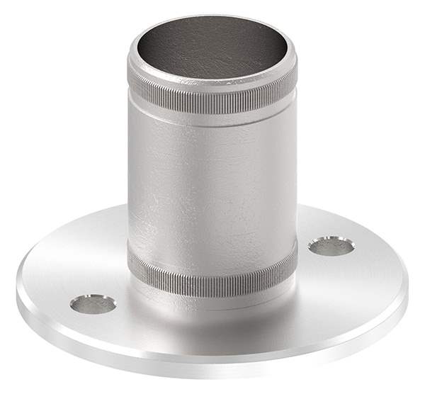 Ground anchor V2A with knurling for Ø 48,3x2,6 mm