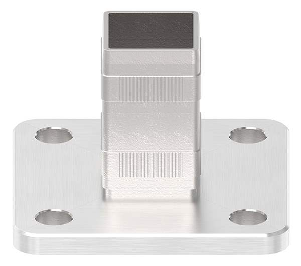 Ground anchor with knurling for 40x40x2,0 mm V2A