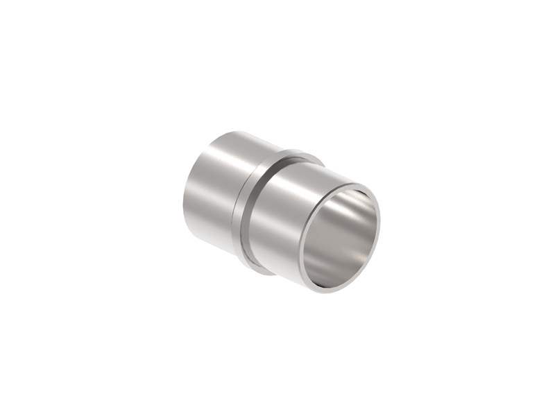 Connector socket for round tube | Dimensions: Ø 48.3x2.0 mm | V2A