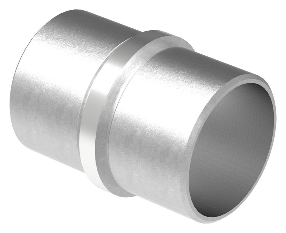 Connector long for round tube | Dimensions: Ø 42.4x2.0 mm | V2A