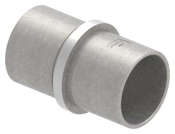 Connector short for round tube | Dimensions: Ø 42.4x3.0 mm | V2A