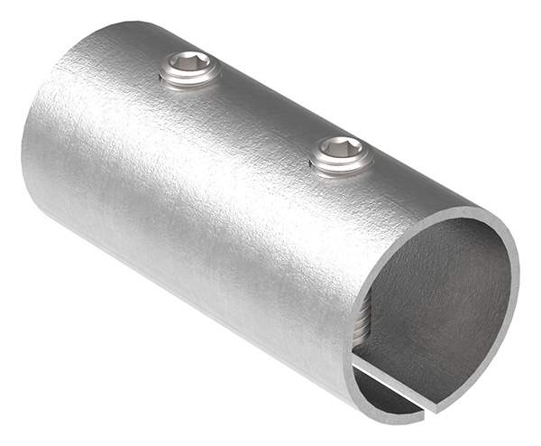 Connecting sleeve for round tube Ø 33.7x2.0 mm V2A
