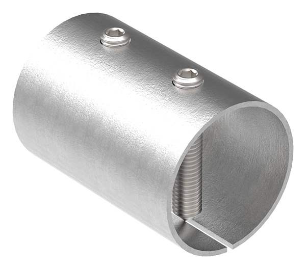 Connecting sleeve for round tube Ø 48.3x2.0 mm V2A