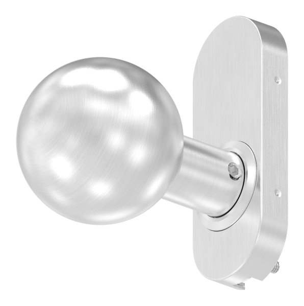 Lever handle straight with ball Ø 50 mm rotatable V2A