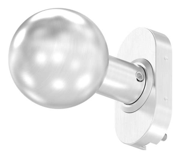 Lever handle V2A straight with ball Ø 50 mm rotatable