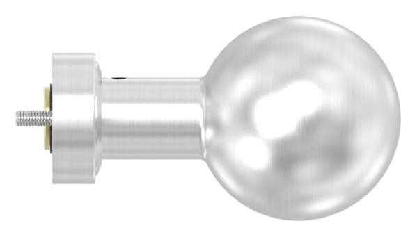 Lever handle V2A straight with ball Ø 50 mm rotatable